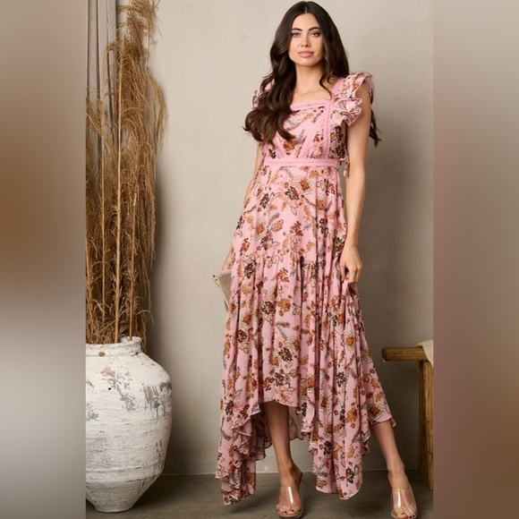 162 Women’s Sleeveless Ruffle Maxi Dress - Picture 1 of 4